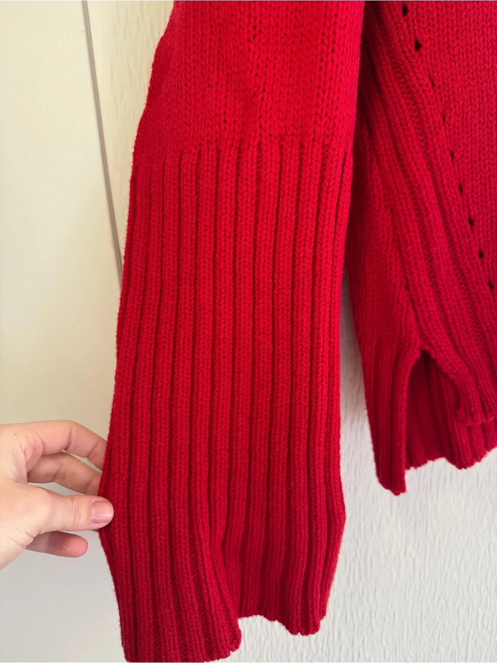 G Label by goop Red Wool Sweater - Picture 3 of 7